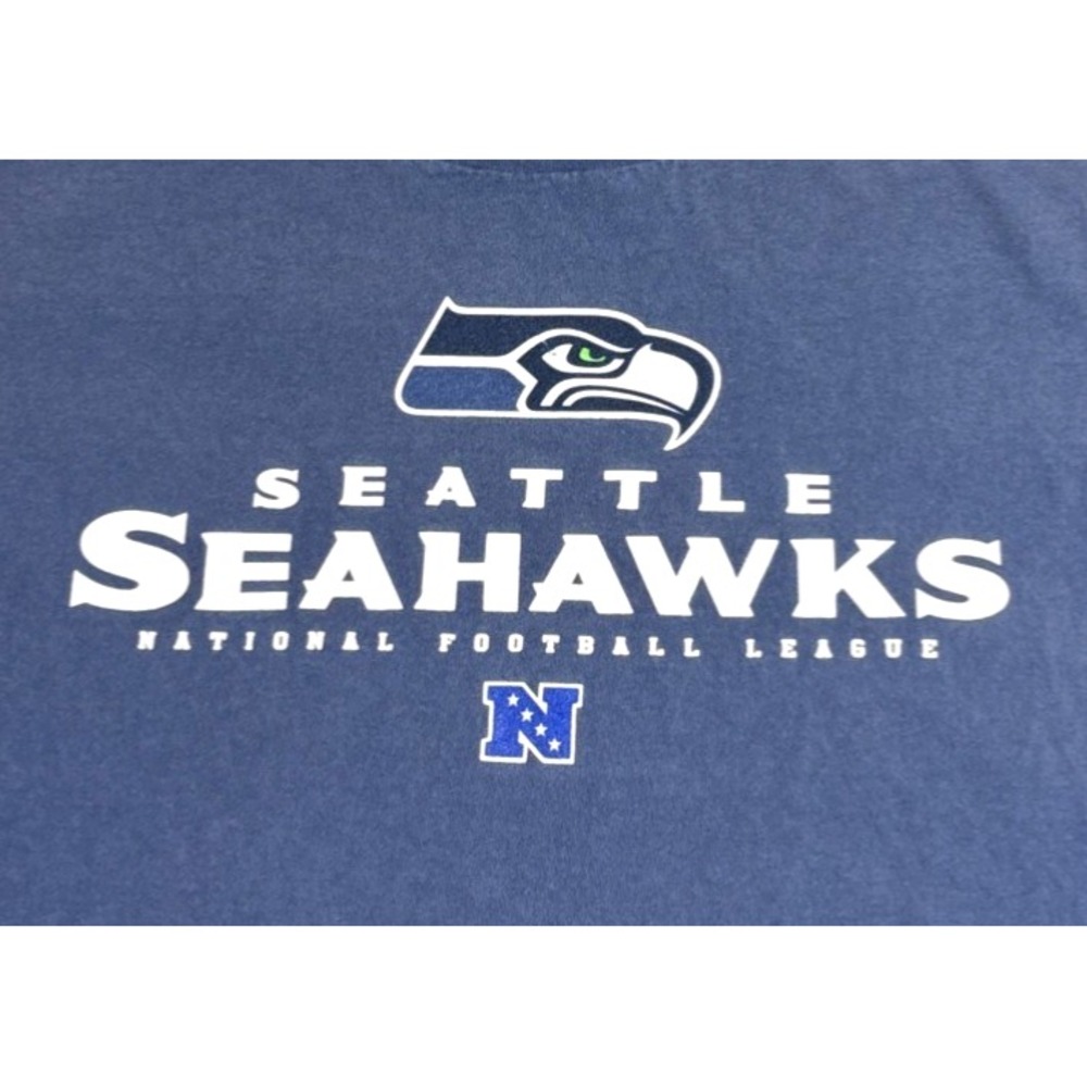 Seattle Seahawks T Shirt Men's 2XL Blue Long Sleeve Tee NFL Football